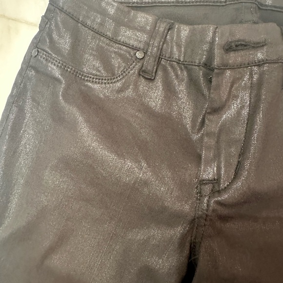 Black sheen skinny jeans by Blank NYC. Size 28. Fit like 27. - Picture 4 of 4